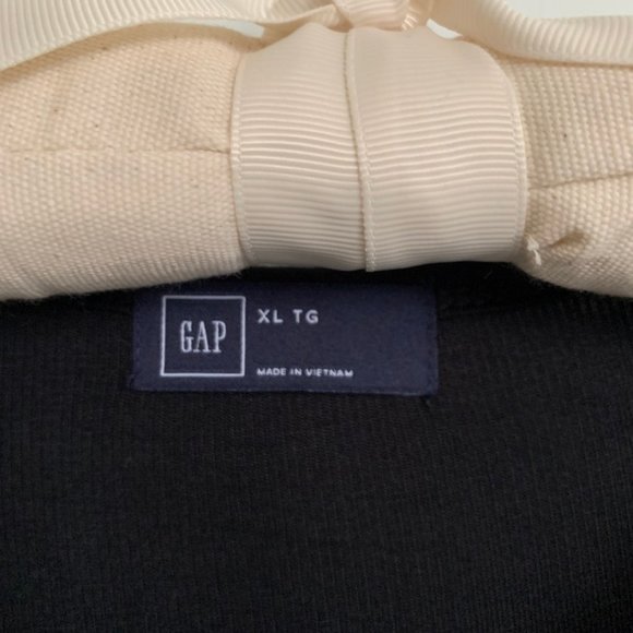 GAP luxe long modal fine ribbed short sleeve crewneck t-shirt black XL - Picture 8 of 9